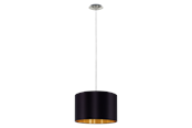 Lampen - EGLO MASERLO hanglamp, zwart, goud - 31599