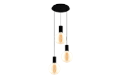 Lampen - EGLO POZUETA hanglamp, zwart - 98663