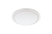 Lampen - EGLO COMPETA-C wandarmatuur/plafonnière, wit, zilver, helder - 96818