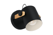 Lampen - EGLO HORNWOOD Wandarmaturen, bruin - 43518