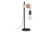 Lampen - EGLO TOWNSHEND Tafellampen, zwart, bruin - 43515