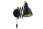 Lampen - EGLO TREBURLEY Wandarmaturen, zwart, goud - 43184
