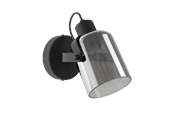 Lampen - EGLO BERREGAS spot, zwart-transparant - 99052
