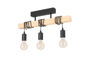 Lampen - EGLO TOWNSHEND Plafondarmaturen, zwart, bruin - 43511
