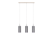 Lampen - EGLO SELVINO hanglamp, zwart-transparant - 98695