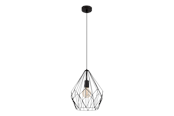 Lampen - EGLO CARLTON hanglamp, zwart - 49257