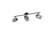 Lampen - EGLO BERREGAS spot, zwart-transparant - 99054