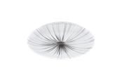 Lampen - EGLO NIEVES wandarmatuur/plafonniÃ¨re, wit, zilver - 98325