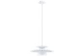 Lampen - EGLO BRENDA hanglamp, wit, nikkel-mat - 33699