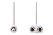 Beelscherm- en tv-kabel - Nedis Audio splitter - 20 cm - CAGP22100WT02