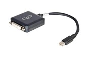 Kabels en draden - C2G 20cm Mini DisplayPort Aan DVI AV / multimedia paneel - Thunderbolt Aan Single Link 24+1-pins digitale DVI Converter M/F - Zwart - DisplayPort cable - 20 cm - 84311