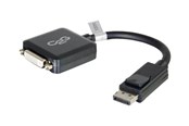 Kabels en draden - C2G DisplayPort Aan 24+1-pins digitale DVI AV / multimedia paneel Converter - Single Link 24+1-pins digitale DVI Video adapter M/F - Zwart - Video AV / multimedia paneel - 20 cm - 84321