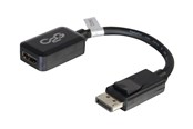 Kabels en draden - C2G 20cm DisplayPort Aan HDMI AV / multimedia paneel - DP Male Aan HDMI Female - Zwart - DisplayPort-kabel - 20 cm - 84322