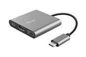 Docking station - Trust Dalyx 3-in-1 MultiPort USB-C AV / multimedia paneel - 23772