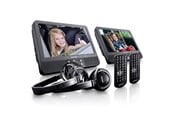 Autoradio - Lenco DVP-939 - 2x9" Portable DVD player with USB SD integrated battery 2x headphones and 2x bracket - Black - DVP939
