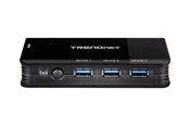 USB hub - TRENDnet TK-U404 - hub - 8 ports USB hub - 8 - Zwart - TK-U404