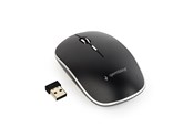 Muis - Gembird Silent wireless optical mouse - USB-A receivcer - Muis - Optisch - 4 knoppen - Zwart - MUSW-4BS-01