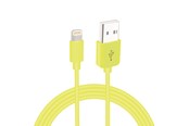 Beelscherm- en tv-kabel - Sinox Lightning cable with original Apple™ chip - 2m - Yellow - SXI2502MFI-Y