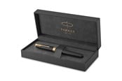 Schrijf- en tekengerei - Parker Sonnet Mat zwart G.T Fountain pen F - 1931516