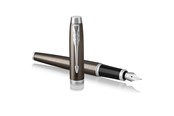Schrijf- en tekengerei - Parker IM Fountain Pen | Dark Espresso | Gemiddeld Nib with Blauw Inkt Refill | Gift Box - 1931657