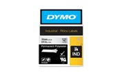 Papier, fotopapier en etiketten - DYMO ® Rhino Industrial Tape 19 mm x 5.5m permanent polyester black on clear - 622290
