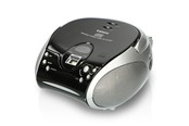 CD-speler - Lenco SCD-24 portable FM radio/CD player - Black/Silver - SCD-24 Black/Silver