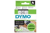 Papier, fotopapier en etiketten - DYMO D1 Tape 6mm x 7m (zwart op wit) - 43613