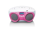 CD-speler - Lenco SCD-301PK - Portable FM radio with CD MP3 - Pink/White - SCD-301PK