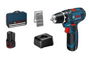 Elektrische schroevendraaier & boor - Bosch Professional GSR 12V-15 PROFESSIONAL BORE-/SKRUEMASKINE MED 2X - 060186810H