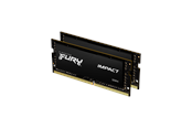 RAM - Kingston FURY Impact DDR4-3200 - 16GB - CL20 - Dual Channel (2 pcs) - Intel XMP - Zwart - KF432S20IBK2/16