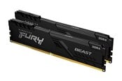 RAM - Kingston FURY Beast DDR4-3600 - 32GB - CL18 - Dual Channel (2 pcs) - Intel XMP - Zwart - KF436C18BBK2/32