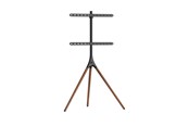 Muurbevestigingen, AV-bevestigingen & AV-meubels - Alterzone Trio TV floor stand 45"-65" TVs black & walnut - Max 32 kg - recommended for - ALZTV45-65-3LB