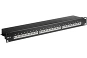 Netwerk - kabel - Pro CAT 6 19 inch (48.3 cm) Patch Panel 24 Port zwart - Zwart - 0.4m - 4040849930485