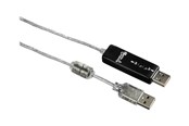 Netwerk-adapter (netwerkkaart, printserver, enz.) - Hama USB 2.0 Link Cable for Windows - direct connect AV / multimedia paneel - 49248