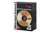 Opbergaccessoires - Hama DVD-ROM Slim Double Box - opslag DVD slim jewel case - 51184