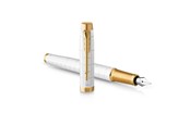 Schrijf- en tekengerei - Parker IM Premium Parel GT Fountain pen F Blauw - 2143649