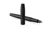 Schrijf- en tekengerei - Parker IM Metallic Zwart Zwart PVD Fountain pen m Blauw - 2127742