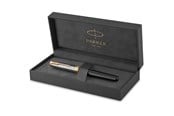 Schrijf- en tekengerei - Parker Sonnet Metaal & Zwart GT Fountain Pen Fine Nib 18K - 2119784