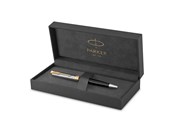 Schrijf- en tekengerei - Parker Sonnet Metaal & Zwart GT Ballpen m Blauw - 2119787