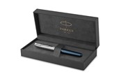 Schrijf- en tekengerei - Parker Sonnet Metaal & Blauw CT Fountain Pen Fine Nib 18K - 2119743