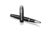 Schrijf- en tekengerei - Parker IM Rollerball Pen | Zwart Lacquer with Chroom Trim | Fine Point Zwart Inkt | Gift Box - 1931658