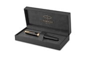 Schrijf- en tekengerei - Parker Sonnet Zwart Lacquer G.T Fountain pen F - 1931494