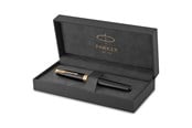 Schrijf- en tekengerei - Parker Sonnet Zwart Lacquer G.T Rollerball F Zwart - 1931496