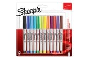 Schrijf- en tekengerei - Sharpie Permanente Markers | Ultra Fijne Punt | Assortiment Kleuren | 12 Stuks - 2065408
