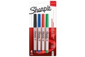 Schrijf- en tekengerei - Sharpie Permanente Markers | Ultra-Fijne Punt | Assortiment Klassieke Kleuren | 4 Stuks - 1985879