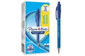 Schrijf- en tekengerei - Paper Mate Flexgrip Ultra Retractable Ballpoint Pens | Medium Point (1.0mm) | Blue | 12 Count - S0190433