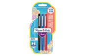 Schrijf- en tekengerei - Paper Mate Flair Felt Tip Pens | Medium Point (0.7mm) | Black Red & Blue | 3 Count - 2032370