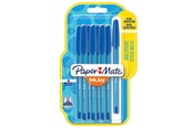 Schrijf- en tekengerei - Paper Mate InkJoy 100 Capped 8-Blister m Blauw - 1956742