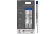 Schrijf- en tekengerei - Parker Ballpoint Pen Refills | Medium Point | Blue QUINKflow Ink | 10 Count - 2119154