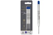 Schrijf- en tekengerei - Parker Ballpoint Pen Refills | Medium Point | Blue QUINKflow Ink | 3 Count - 2119152